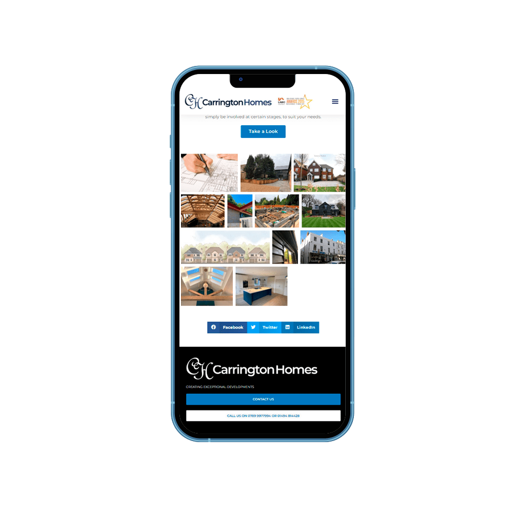 Carrington Homes DIG Online  Design & Digital Creative Agency